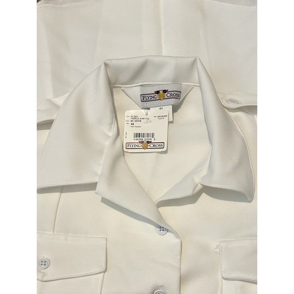 Flying Cross White Button Down Shirt Size 44